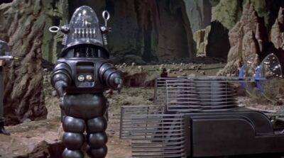 Robby il robot del film Il pianeta proibito anno 1956